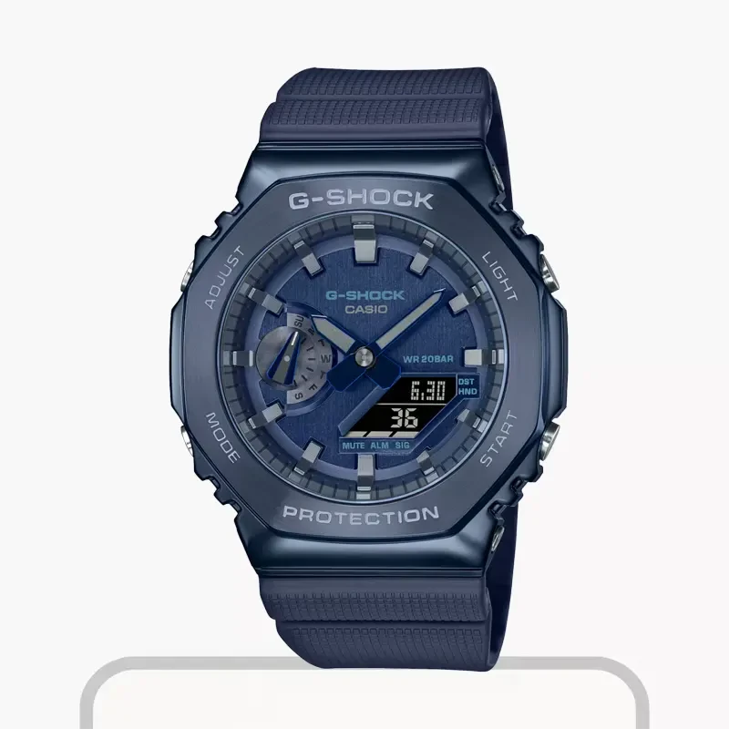 Casio G-Shock Men’s  Analog-Digital Blue Dial Watch | GM-2100N-2A